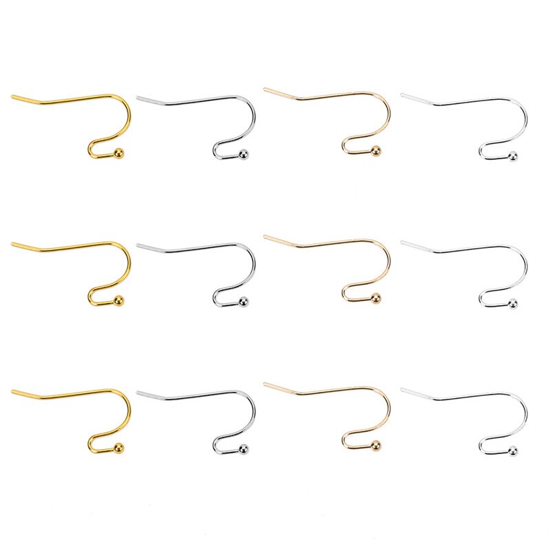 Joybeads 10pcs/lot Gold Silver Color Earring Hooks Diy Metal Earring W